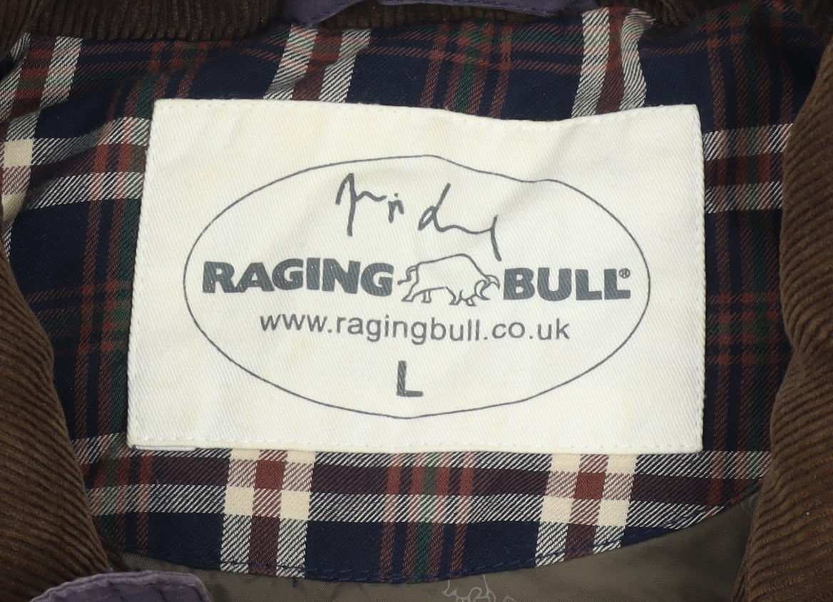 Raging Bull Mens Brown L Regular Fit Padded Bodywarmer Waistcoat