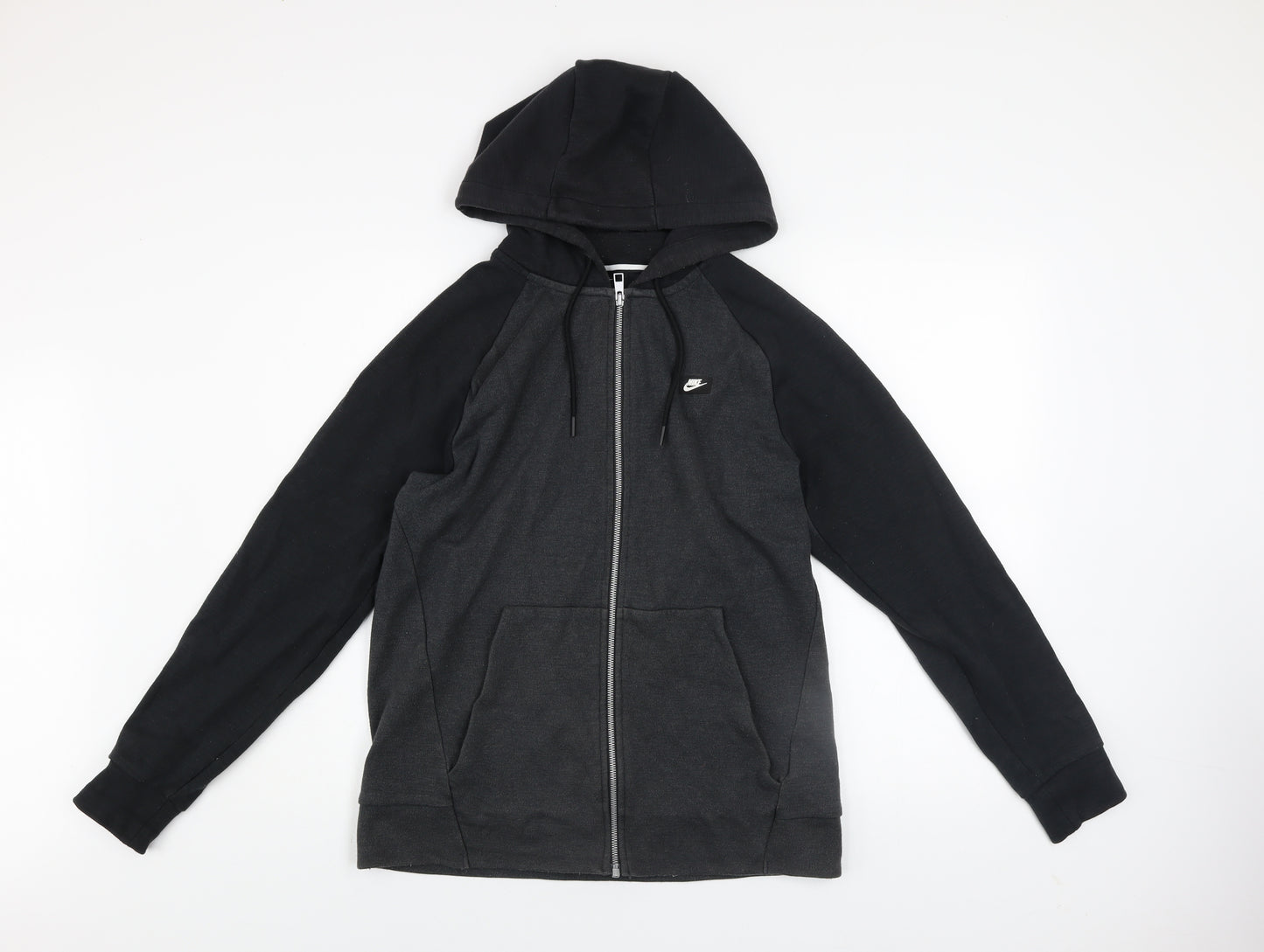 Nike Men's Black Full Zip Hooded Track Jacket Size M