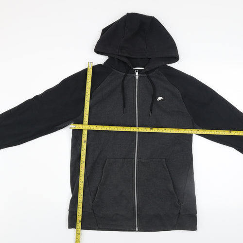 Nike Men's Black Full Zip Hooded Track Jacket Size M