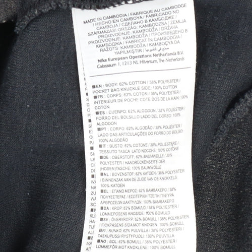 Nike Men's Black Full Zip Hooded Track Jacket Size M