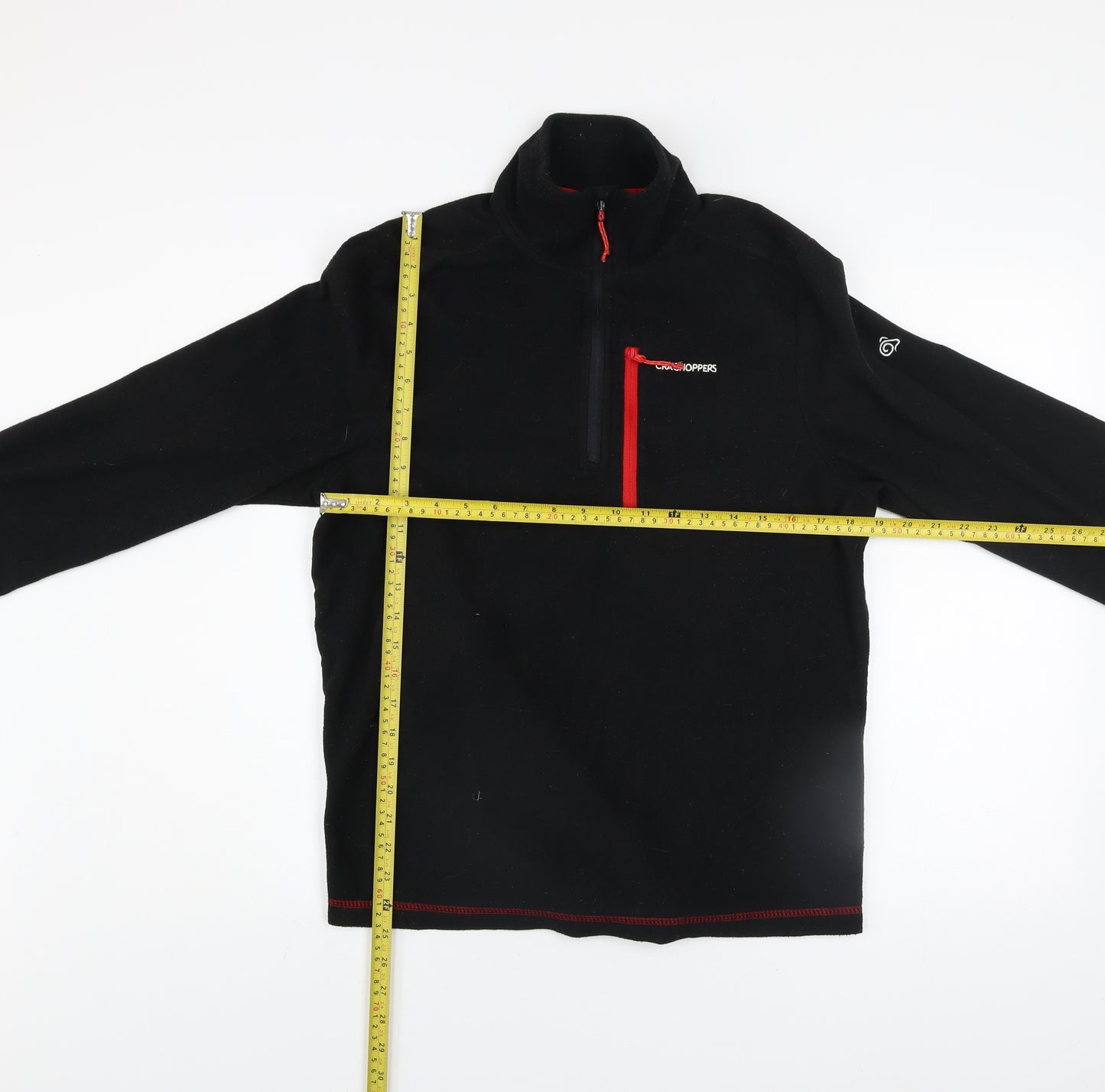 Craghoppers Men's Black Fleece 1/4 Zip Pullover Sweatshirt S