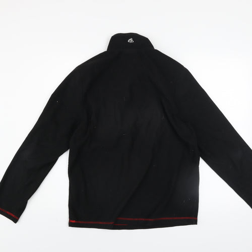 Craghoppers Men's Black Fleece 1/4 Zip Pullover Sweatshirt S
