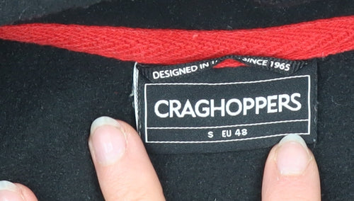 Craghoppers Men's Black Fleece 1/4 Zip Pullover Sweatshirt S