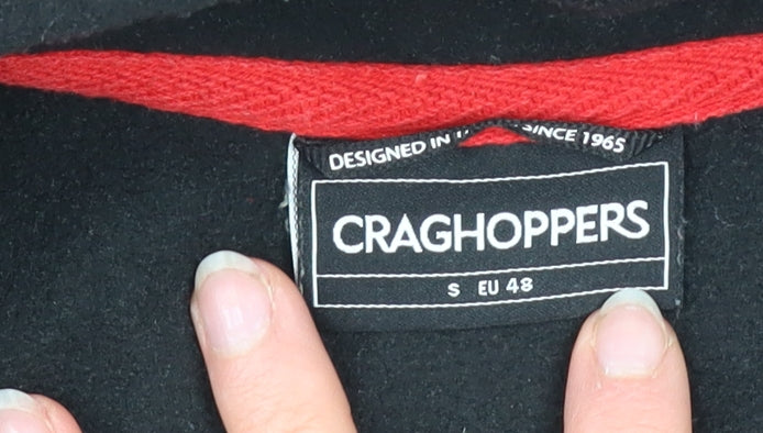 Craghoppers Men's Black Fleece 1/4 Zip Pullover Sweatshirt S