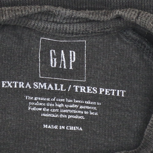 GAP Men's Black Cotton Crew Neck Pullover Sweatshirt XS