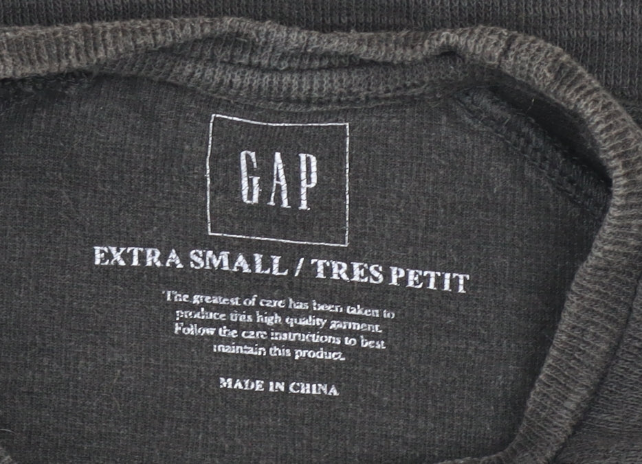 GAP Men's Black Cotton Crew Neck Pullover Sweatshirt XS