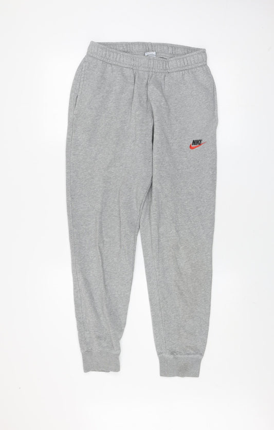 Nike Men’s Grey Jogger Sweatpants Small Fleece Activewear
