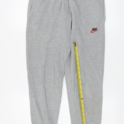 Nike Men’s Grey Jogger Sweatpants Small Fleece Activewear