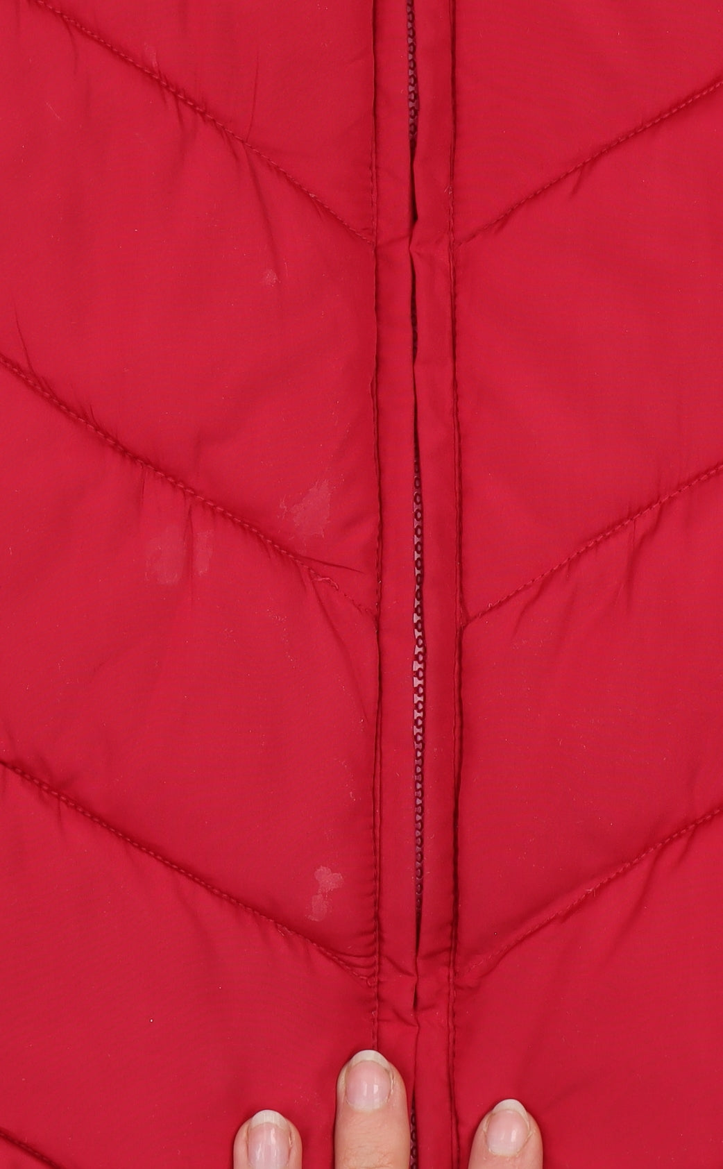 George Women Red Puffer Waistcoat Size 10 Casual Quilted Gilet