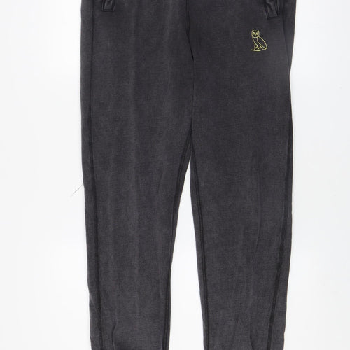 OVO Men's Black Cotton Jogger Sweatpants Size M