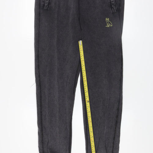 OVO Men's Black Cotton Jogger Sweatpants Size M