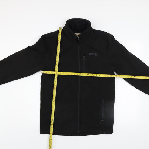 Regatta Men's Black Softshell Jacket Size S Windproof Water Resistant