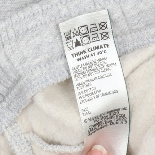 Marks and Spencer Teens Grey Jogger Sweatpants 15-16Y Regular Fit
