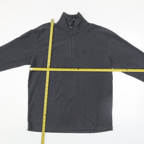 Trespass Men's Grey Fleece 1/4 Zip Pullover Sweatshirt Size M