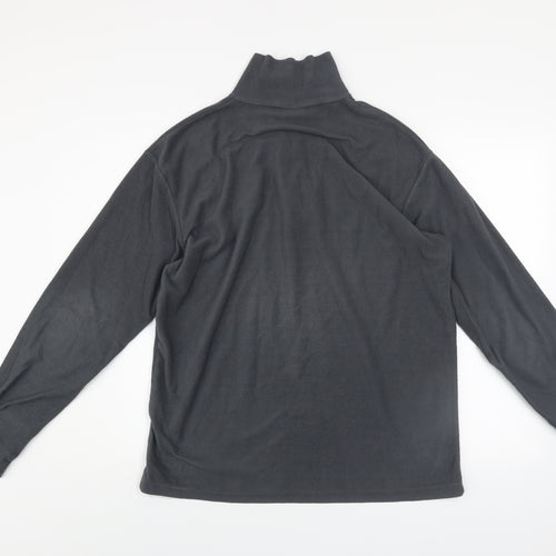 Trespass Men's Grey Fleece 1/4 Zip Pullover Sweatshirt Size M