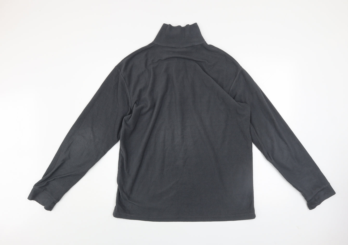 Trespass Men's Grey Fleece 1/4 Zip Pullover Sweatshirt Size M