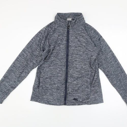 Trespass Womens Grey Full Zip Hoodie Jacket Size UK 14 Polyester
