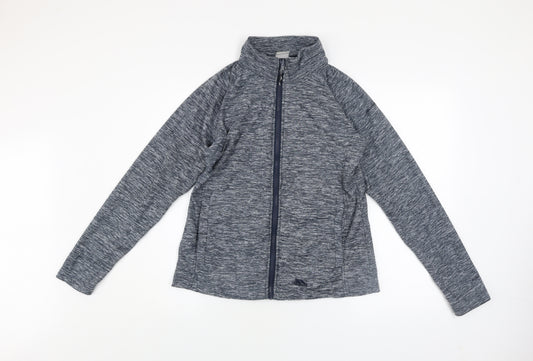 Trespass Womens Grey Full Zip Hoodie Jacket Size UK 14 Polyester