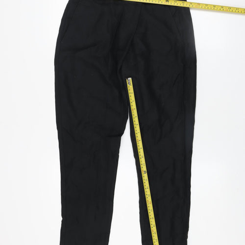 Country Road Women’s Black Linen Blend Straight Trousers Size 8