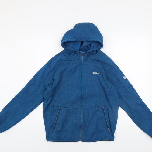 Regatta Boys Blue Full Zip Hooded Fleece Jacket 14 Years