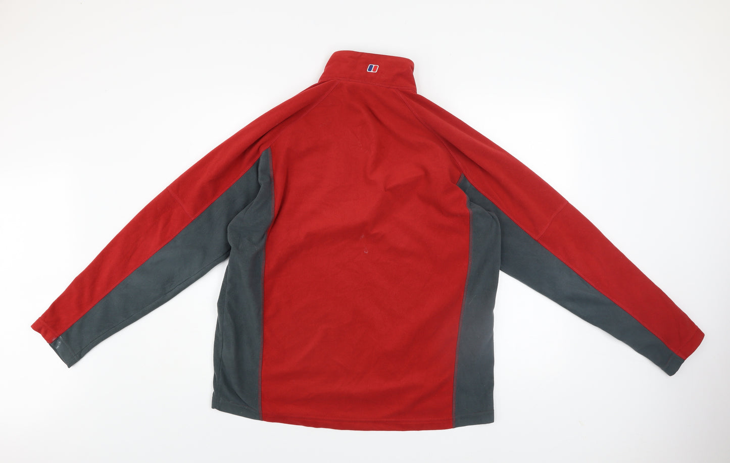 Berghaus Men's Red Fleece 1/4 Zip Pullover Sweatshirt Size L