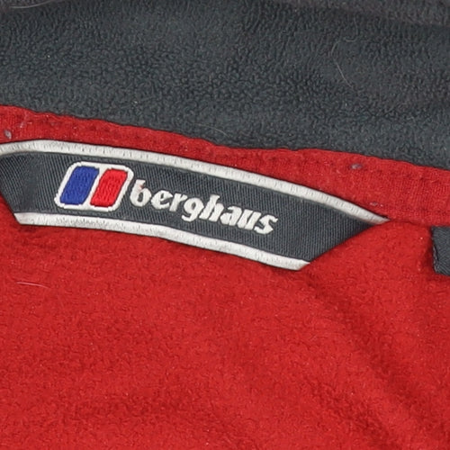 Berghaus Men's Red Fleece 1/4 Zip Pullover Sweatshirt Size L