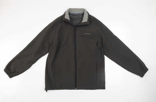 Craghoppers Mens Black Softshell Jacket L UK 44in Windproof Hiking Coat
