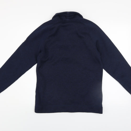 Craghoppers Womens Navy Blue 1/2 Zip Pullover Sweatshirt UK 12 Embroidered