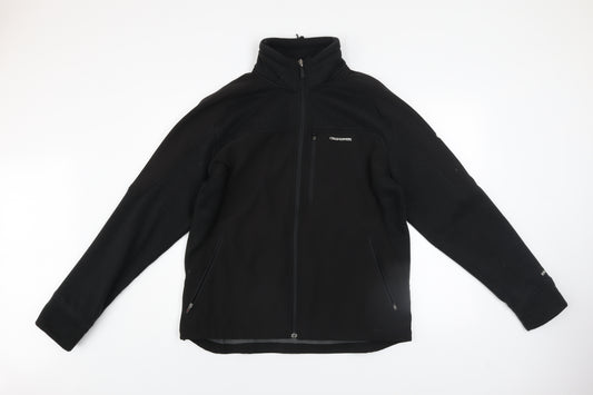 Craghoppers Men’s Black Soft Shell Fleece Jacket L Regular Fit Outdoor
