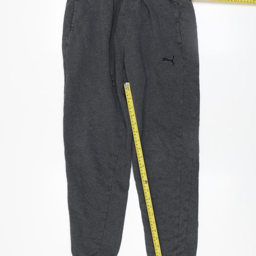 Puma Men’s Grey Jogger Sweatpants Size M Regular Fit Tapered