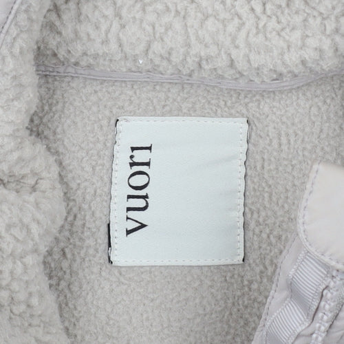 Vuori Men's Beige Fleece Lined Zip Jacket Medium Outdoor Style