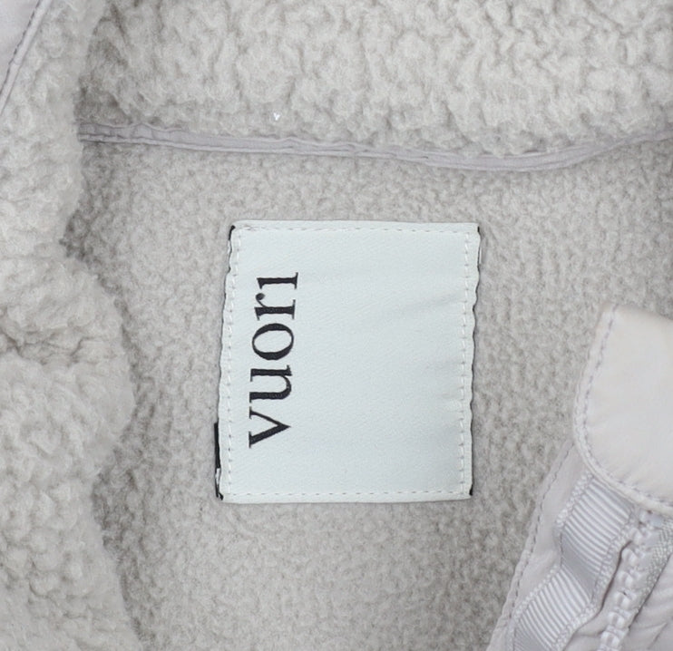 Vuori Men's Beige Fleece Lined Zip Jacket Medium Outdoor Style