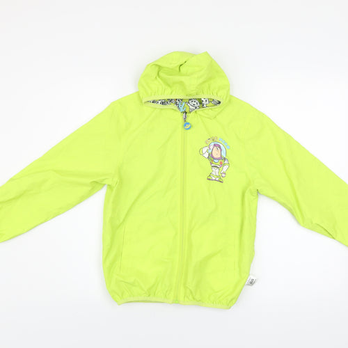 Disney Toy Story Boys Green Hooded Rain Coat Jacket 12 Years Buzz Lightyear