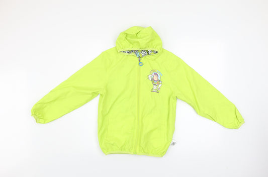 Disney Toy Story Boys Green Hooded Rain Coat Jacket 12 Years Buzz Lightyear