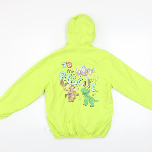 Disney Toy Story Boys Green Hooded Rain Coat Jacket 12 Years Buzz Lightyear