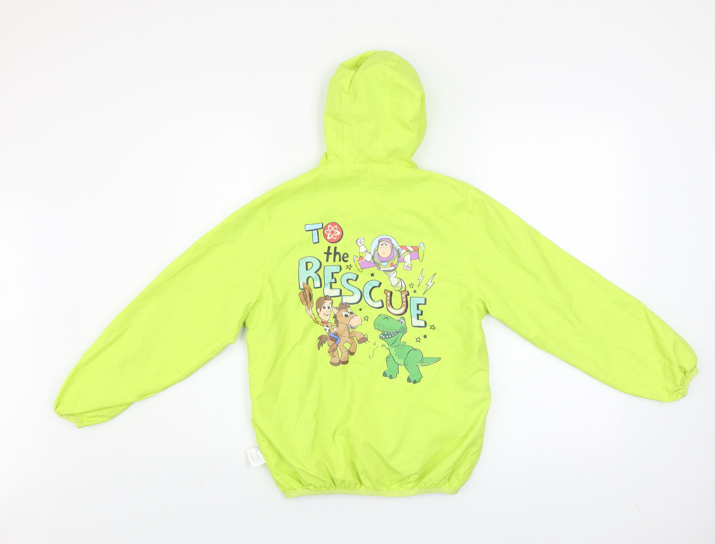 Disney Toy Story Boys Green Hooded Rain Coat Jacket 12 Years Buzz Lightyear