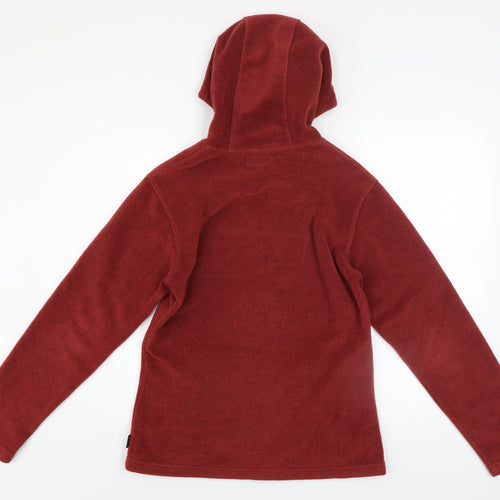 Mulberry Men's Red Wool Hooded Zip Jacket Size M