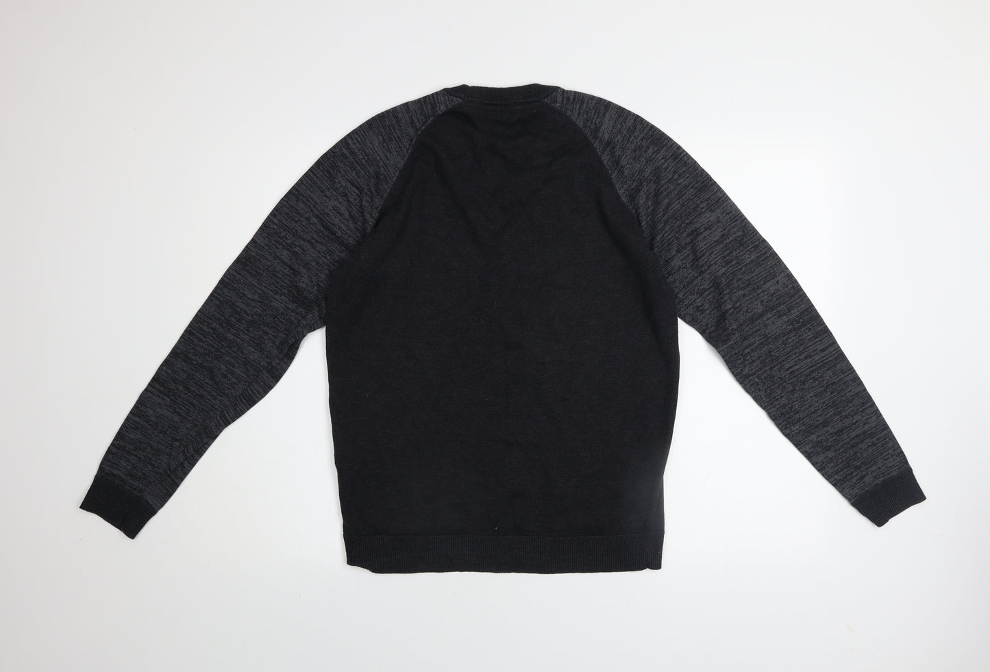Ted Baker Men's Black Cotton Blend Crew Neck Jumper Size L