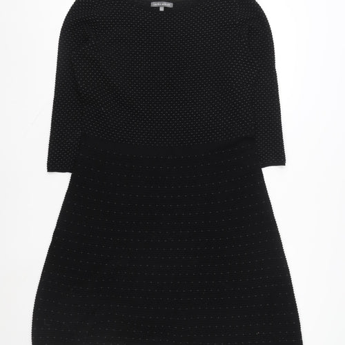 Laura Ashley Women’s Black Size 14 Fit & Flare Knit Dress