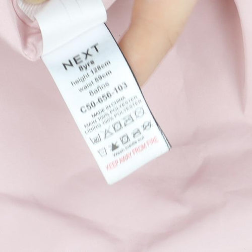 NEXT Girls Pink Hooded Rain Coat 3-4 Years Waterproof Mid-Length Jacket