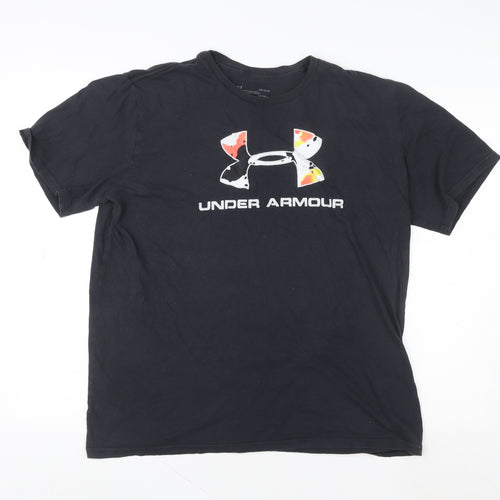 Under Armour Men’s Black HeatGear Graphic Logo Short Sleeve T-Shirt L