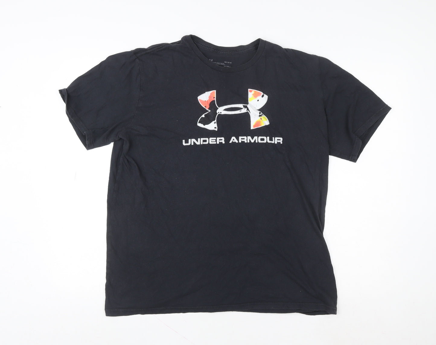 Under Armour Men’s Black HeatGear Graphic Logo Short Sleeve T-Shirt L