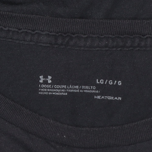 Under Armour Men’s Black HeatGear Graphic Logo Short Sleeve T-Shirt L