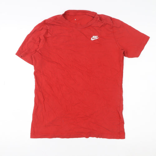 Nike Men's Red XL Crew Neck Cotton Short Sleeve T-Shirt