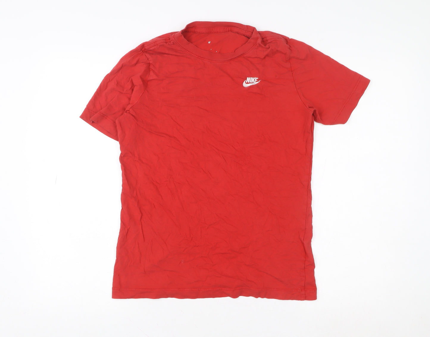 Nike Men's Red XL Crew Neck Cotton Short Sleeve T-Shirt