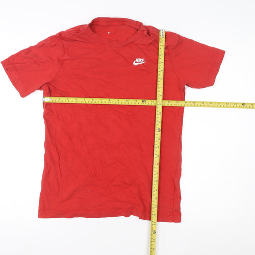 Nike Men's Red XL Crew Neck Cotton Short Sleeve T-Shirt