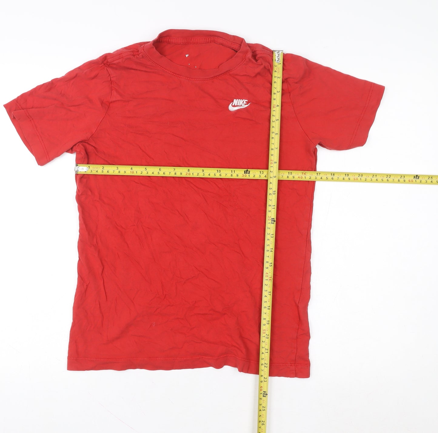 Nike Men's Red XL Crew Neck Cotton Short Sleeve T-Shirt