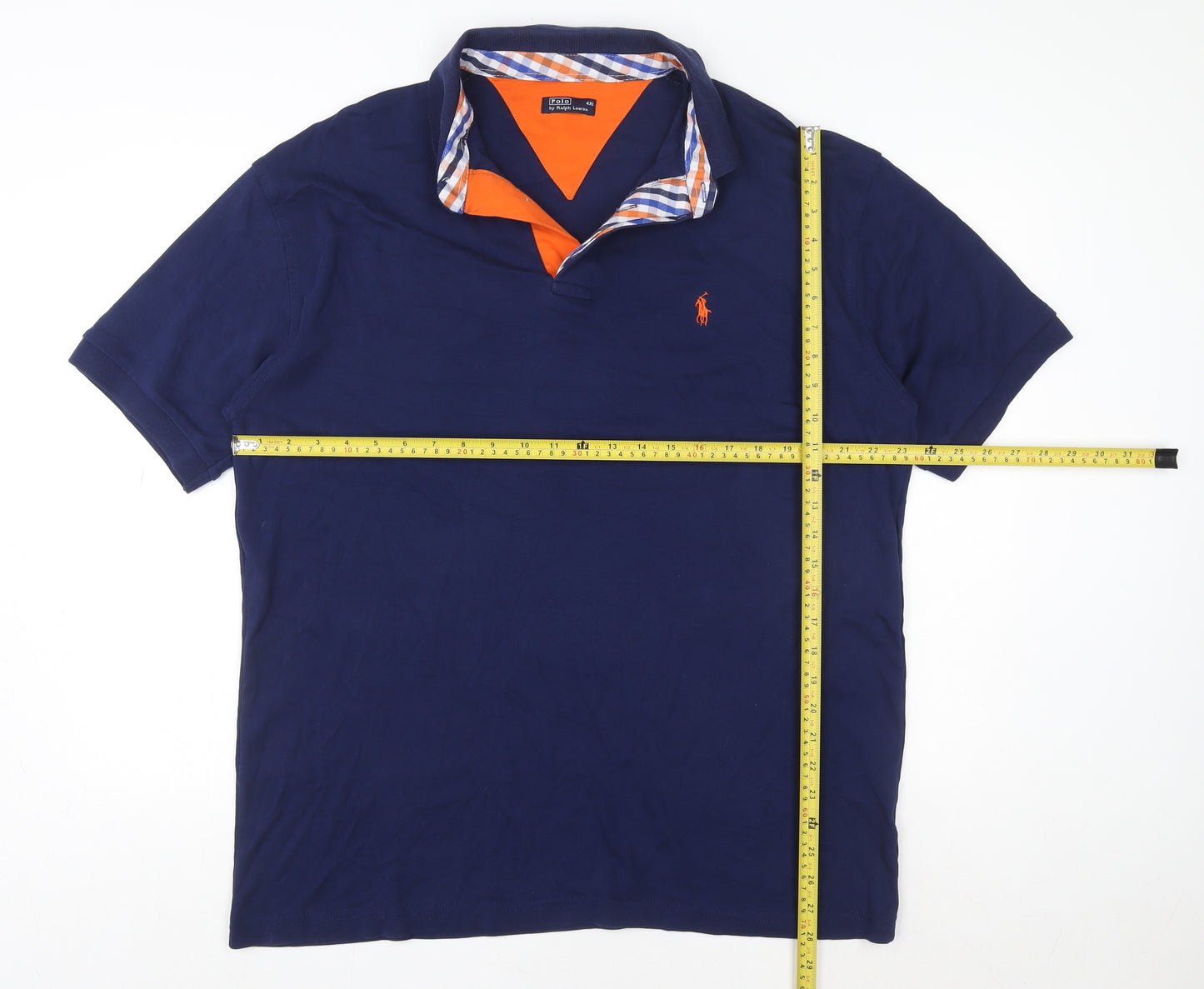 Ralph Lauren Men's Blue 4XL Cotton Polo Shirt Classic Fit