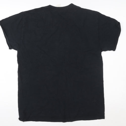 Gildan Women's Black Leeds Demons Basketball Cotton T-Shirt Size M
