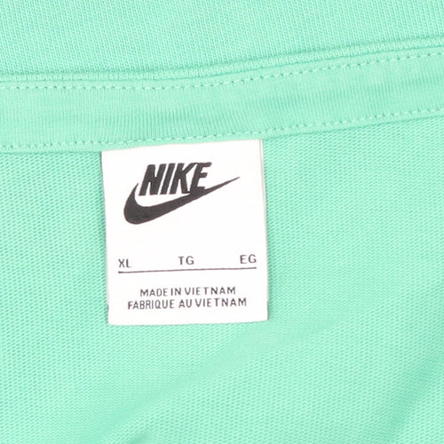 Nike Women's Green Cropped Tank Top XL Sports Jersey